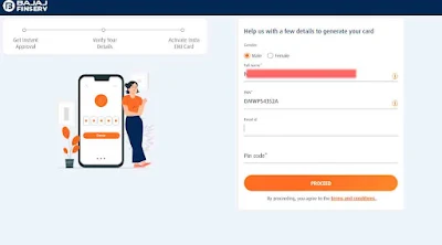 Bajaj Finserve Card insta