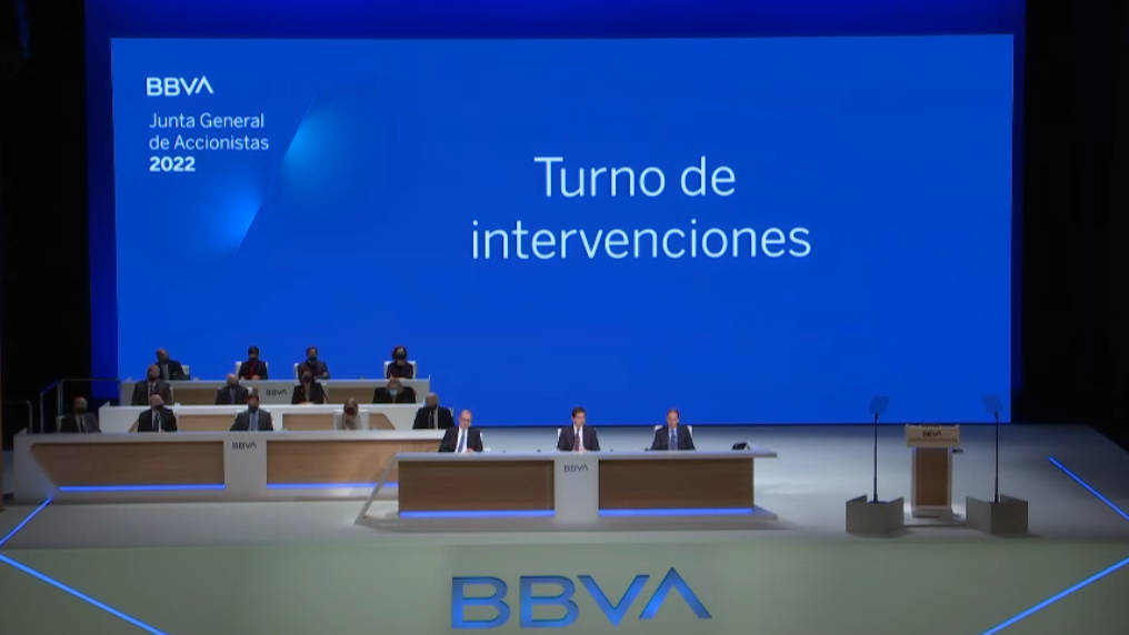 Quenda de intervencións Xunta Xeral de Accionistas BBVA 2022