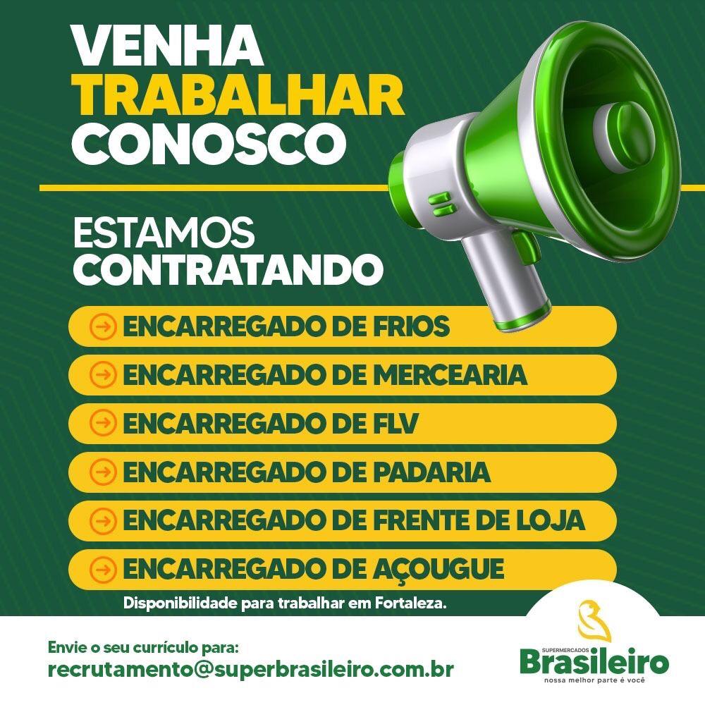 Vagas Supermercados Brasileiro em Fortaleza-CE