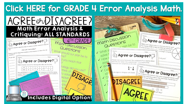 4th grade error analysis math