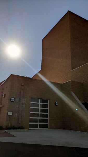 The new Performing Arts Center as seen from the former faculty parking lot at Bishop Amat Memorial High School...on February 25, 2022.