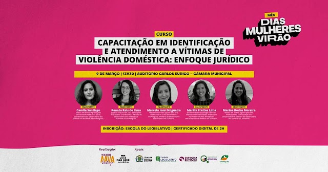 Goiânia: Combate à violência doméstica e apoio às vítimas serão tema de curso oferecido pela Escola do Legislativo Municipal