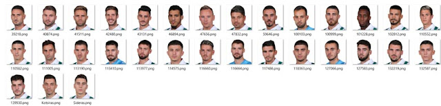 Minifaces Pack Panathinaikos 2021-22 Season Full Roster For eFootball PES 2021