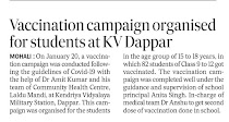 VACCINATION CAMP AT KV DAPPAR