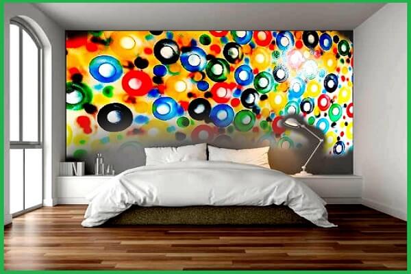 colorful wall art for bedroom