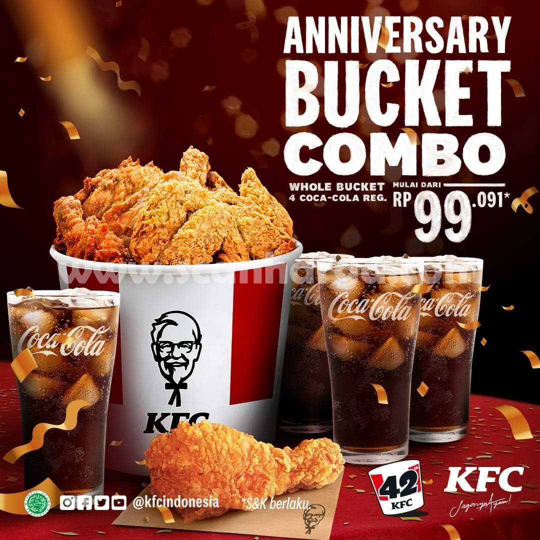 Promo KFC BUCKET COMBO Anniversary Harga Mulai Rp. 99.091