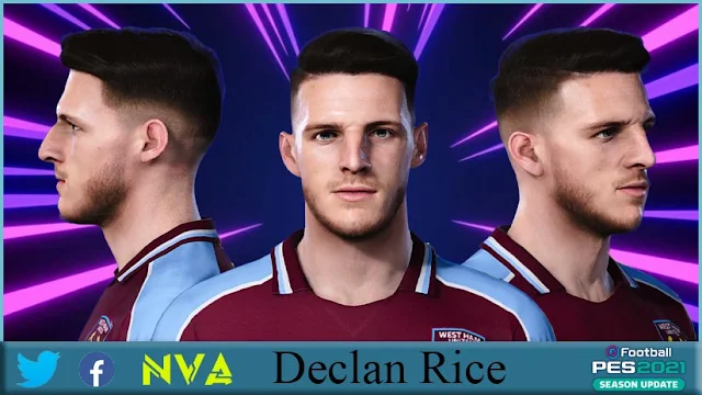 Declan Rice Face For eFootball PES 2021