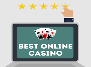 An animation of an online casino via PC