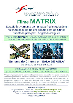 "SEMANA DO CINEMA EM SALA DE AULA" - Filme «MATRIX» - Projeto VIDEOMANIA