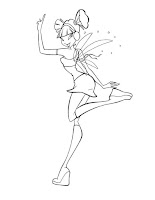 Musa Winx Club coloring page