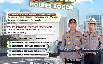 Kapolres Bogor Adakan Program Mudik Gratis Bagi Warga Masyarakat Kabupaten Bogor.