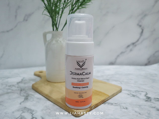 Pembersih wajah kulit sensitif NUViT DermaCalm Amino Acid Micro-Foam Cleanser