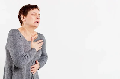 Women in pain of Heart Attack - Women Steps