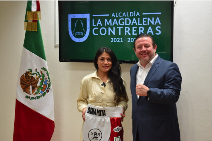 Luis Gerardo Quijano desea el mayor de los éxitos en la próxima pelea de la boxeadora Contrerense Erika “Dinamita” Cruz
