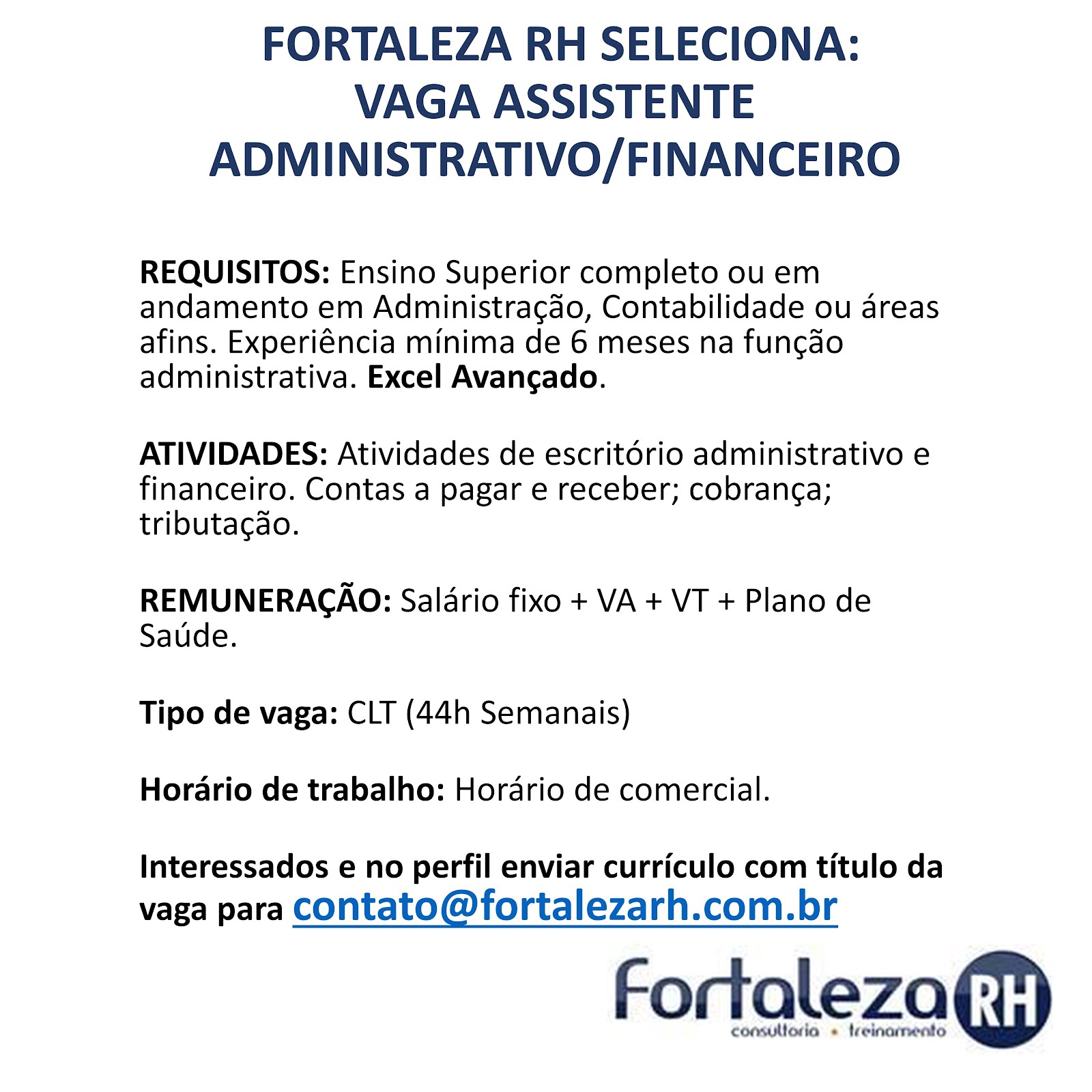 ASSISTENTE ADMINISTRATIVO/FINANCEIRO