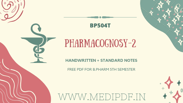 Pharmacognosy-and-Phytochemistry-2-B-Pharm-5th-sem-Notes-Cover-image