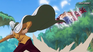 ワンピースアニメ WCI編 870話 ルフィ レイリー 修行 ギア4 弾む男 バウンドマン Luffy Boundman | ONE PIECE ホールケーキアイランド編