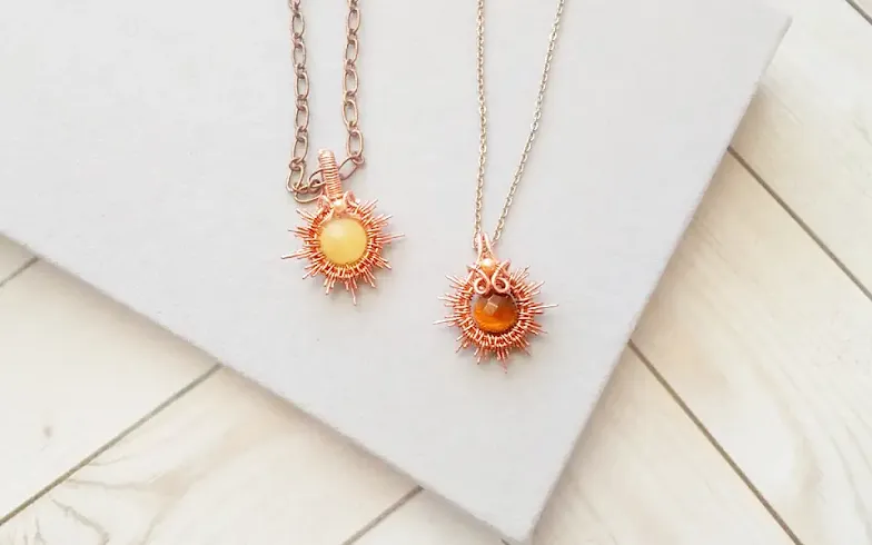太陽のワイヤーペンダント / Sun Pendant