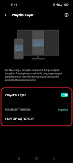 Proyeksi Layar