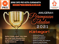 Anugerah Perempuan Teladan 2021 PKS Kota Solo