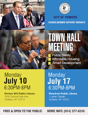 Yonkers Insider: Promotions: YONKERS TOWN HALL MEETING NOTICE TOMORROW MON 7/16.