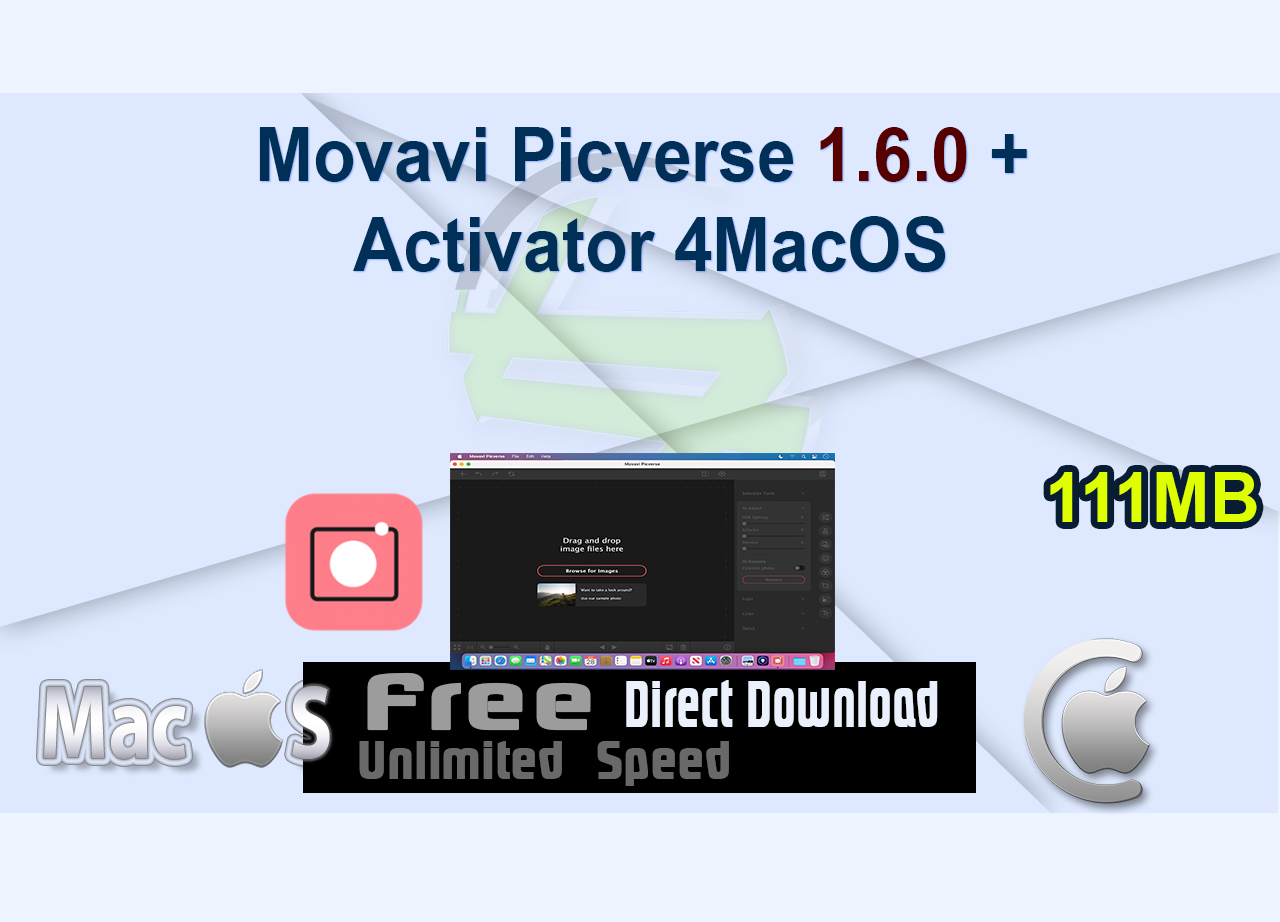 Movavi Picverse 1.6.0 + Activator 4MacOS