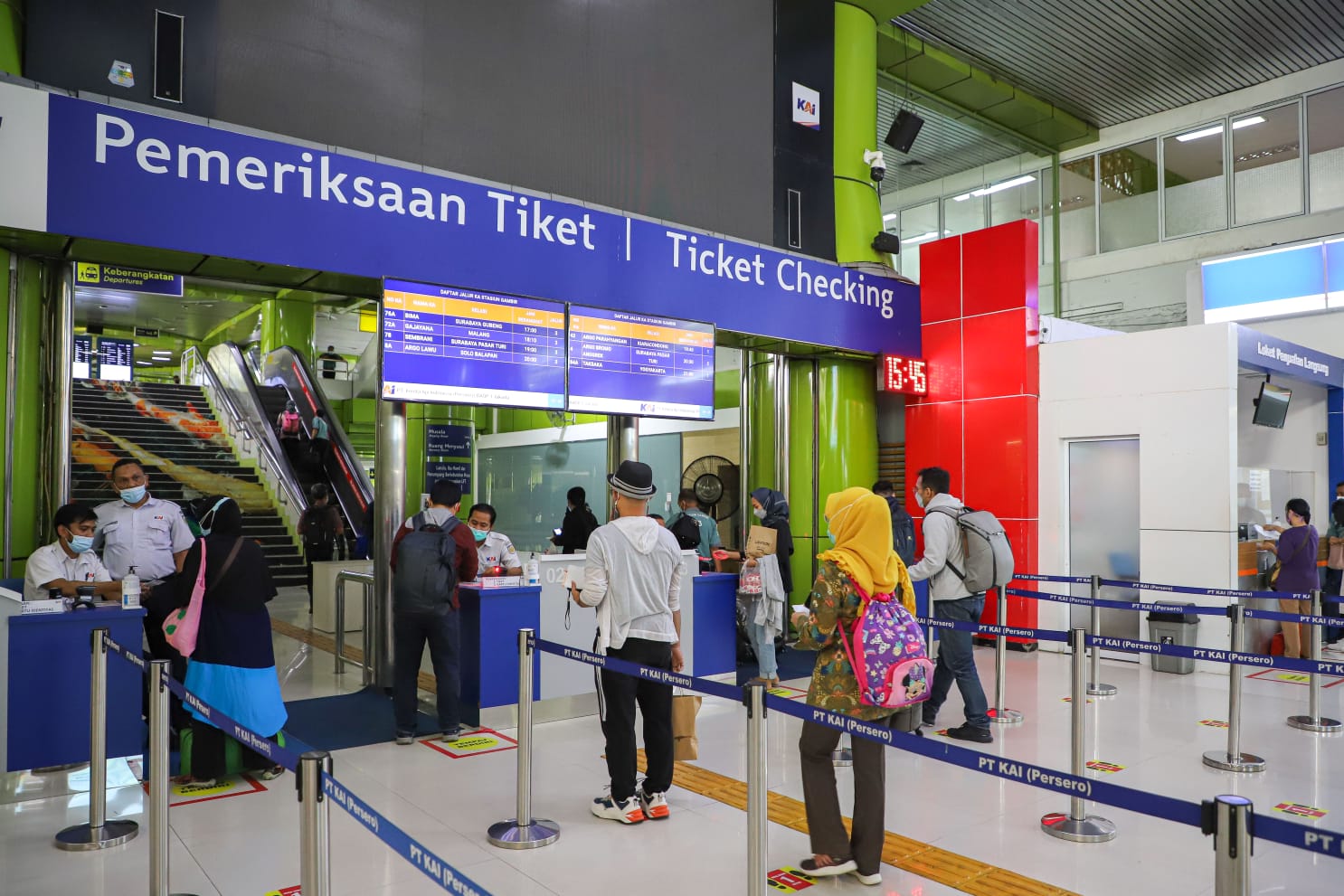 ticket checking indonesian railways