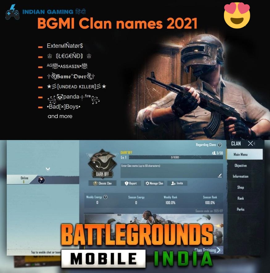 Top 50+ Best BGMI Clan Name & Squad Names Style & Symbols, Best Clan Name  List Squad, Team, 2, 3, 4, Letters Name, Stylish Name, Tags, Ideas For BGMI/ PUBG Mobile