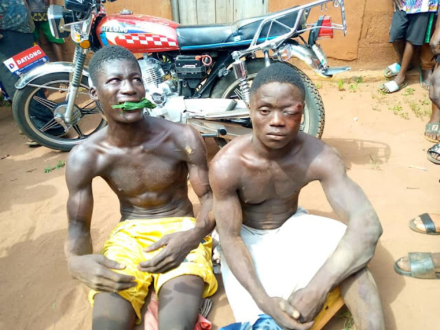 Two Members Of A Three-Man Gang That Specialize In Snatching Motorcycles Nabbed In Delta