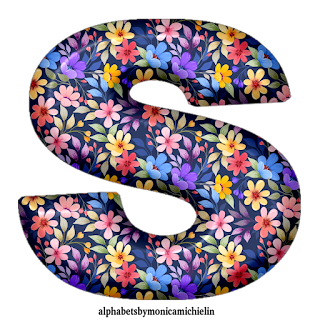 M. Michielin Alphabets: FLORAL ALPHABET, ALFABETO FLORAL PNG, #floral ...