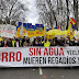 Cerca de doscientas personas del Altiplano acudieron a la cita en Madrid en protesta contra el mundo rural