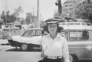 Girl Traffic Police Officer In Kabul in 1976. Afghan Woman Police Officer 46 Years Ago.