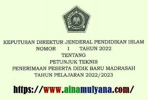 Juknis PPDB Madrasah (MI MTS MA MAK) Tahun Pelajaran 2022_2023