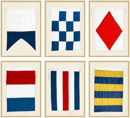 Framed Nautical Flags