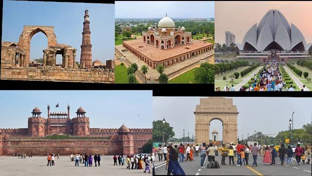 दिल्ली में 5 सबसे मशहूर घूमने वाले स्थल निम्नलिखित हो सकते हैं: