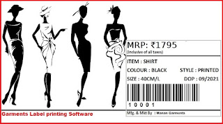 Free Barcode Label Printing Software for Garments and Fashion Clothing Store and Manufacturing