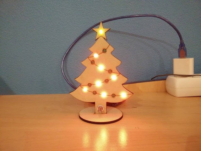 Laser Cut Christmas Tree 3mm MDF Template 2022