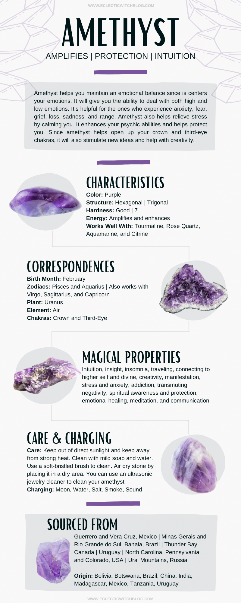 Grow your knowledge about the properties of amethyst Grow your knowledge about the properties of amethyst