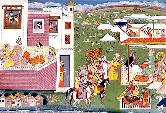 Dasharatha arrives at mithila