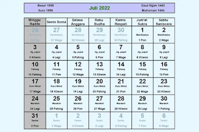 Kalended Jawa Juli 2022