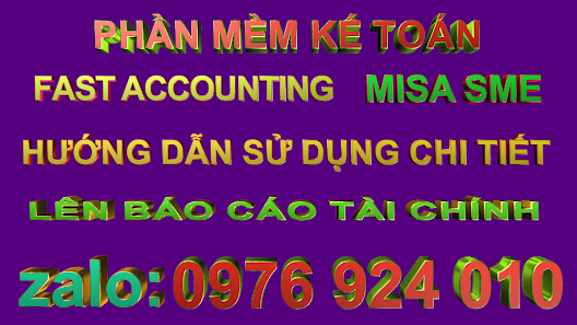 CHP Cung cấp Phần mềm kế toán  chuyên nghiệp Fast Accounting - Misa Sme