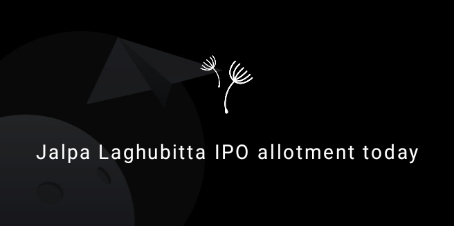  IPO allotment of Jalpa Samudayik Laghubitta today| check the results afterwards