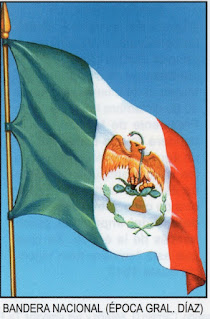 Bandera nacional   (Época del general P. Díaz)