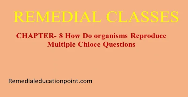 How Do Organisms Reproduce Class 10 MCQ PDF