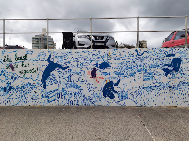 Bondi Beach Street Art by Easty Beasty