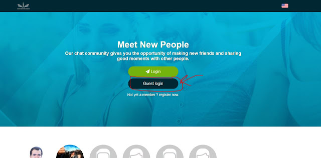 log in as a guest and you don't need to make an account to chat with people