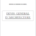 LIVRE: " DEVIS GÉNÉRAL D'ARCHITECTURE " - PDF 