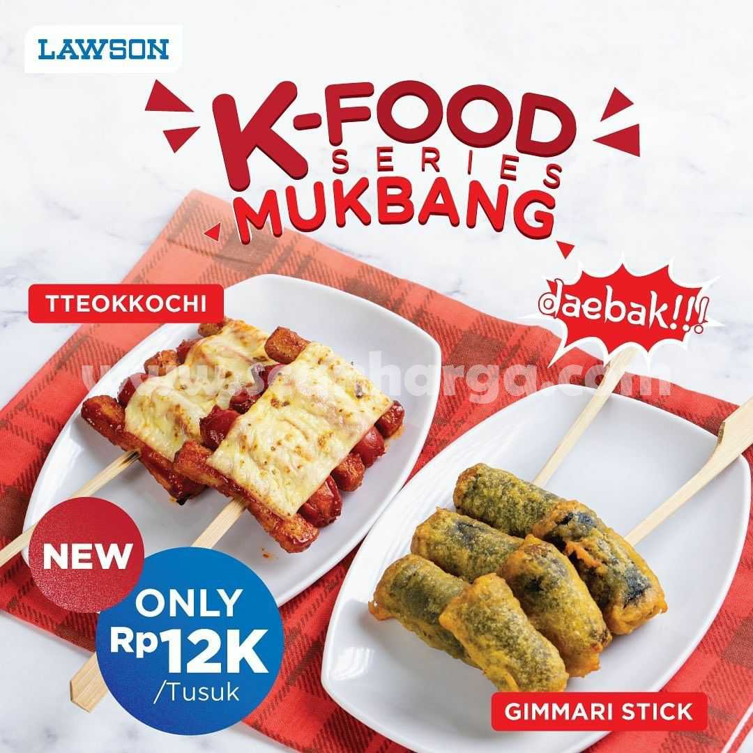 LAWSON Promo K-FOOD SERIES – harga spesial Tteokkochi & Gimmari Stick hanya Rp 12rb