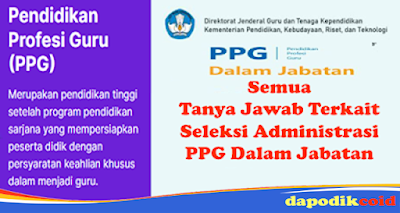 Jawaban Dari Pertanyaan Guru Untuk Mengikuti Program PPG Dalam Jabatan 2022