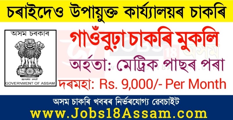 Charaideo Recruitment 2021 - Apply For 10 Gaon Pradhan (Gaonburha) Vacancy